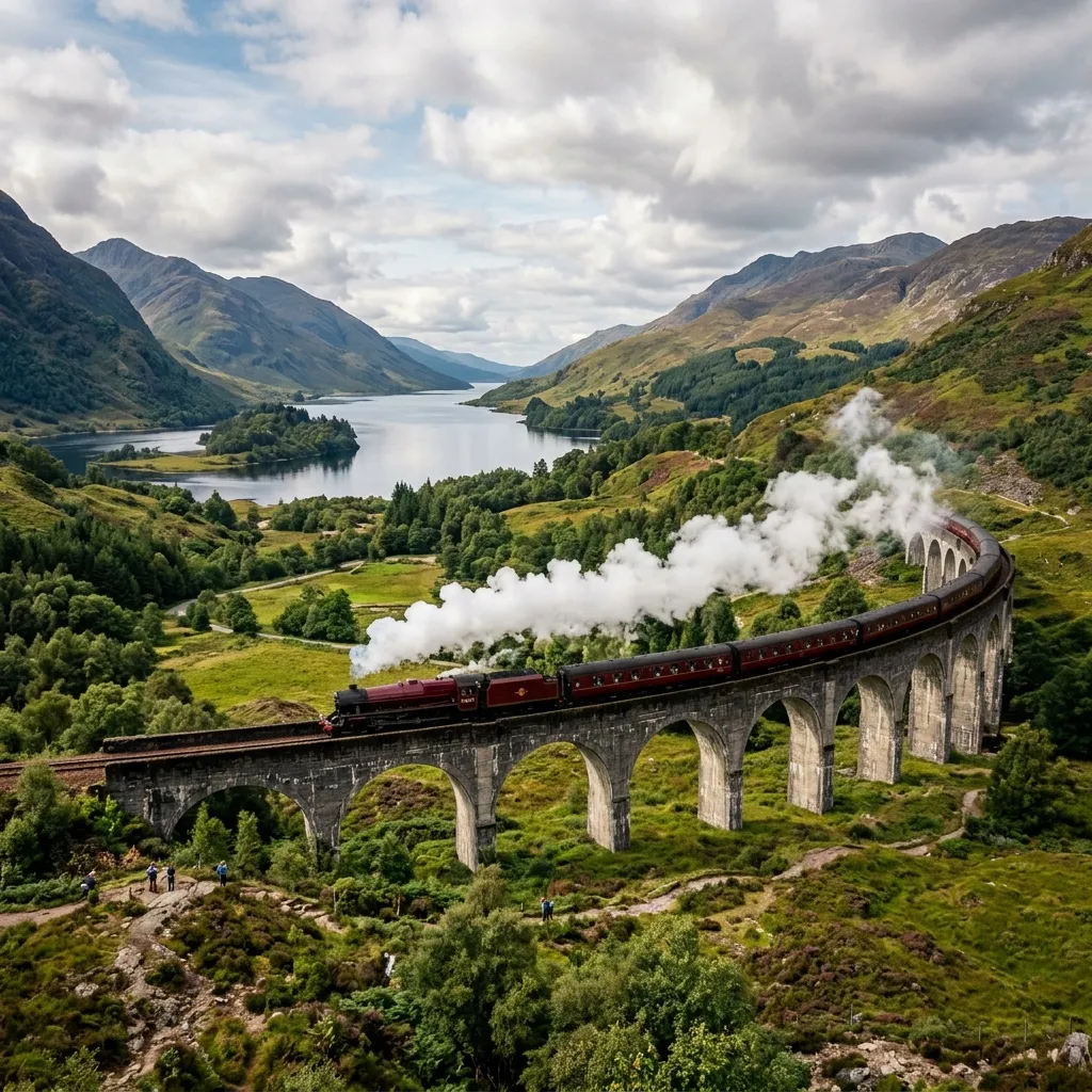 现实版霍格沃茨快线：格兰芬南高架桥 (Glenfinnan Viaduct) 打卡与蒸汽火车时刻表指南